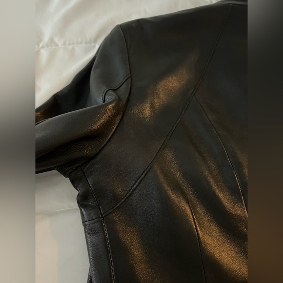 Daniel Genuine Leather Jacket in black - Picture 6 of 14